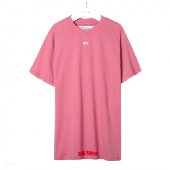 Off- White Global Warming Pink T-shirt