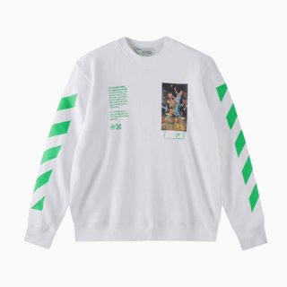 Off-White Pascal Golden Painting White Sweatshirts
