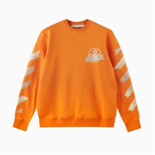 Off-White Tape Logo Orange Sweatshirts